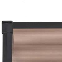 VidaXL Deurluifel 239x90 cm polycarbonaat zwart - thumbnail