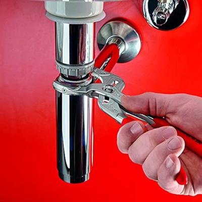 Knipex Sifon- en Connectorentang | 250 mm Lengte | Anti-Slip | Kunststof Bekleed | Verchroomd - 81 13 250 SB