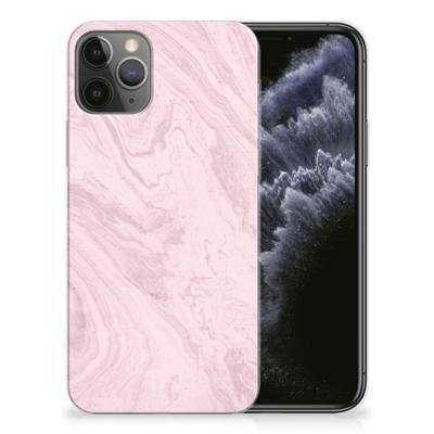 Apple iPhone 11 Pro | TPU | Siliconen hoesje | Marble Pink - Origineel Cadeau Vriendin