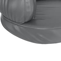 VidaXL Hondenmand met ergonomisch schuim 75x53 cm kunstleer grijs - thumbnail