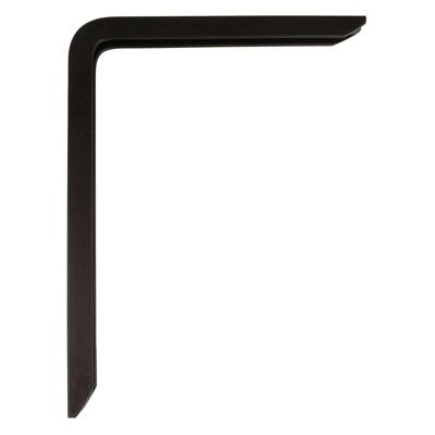 Muurbeugel AMIG 4plus-21110 Planken Zwart Aluminium (25 x 15 cm)