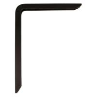 Muurbeugel AMIG 4plus-21110 Planken Zwart Aluminium (25 x 15 cm) - thumbnail