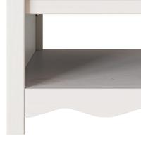 Salontafel Drammen Wit 99 x 55 x 45 cm Massief grenenhout - thumbnail