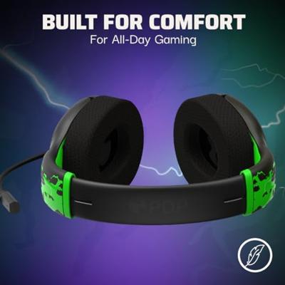 PDP Gaming Airlite Wired Stereo Headset - Jolt Green (Glow in the Dark) PDP Gaming Airlite Wired Stereo Headset - Jolt Green (Glow in the Dark)