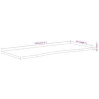 Bureaublad rechthoekig 120x50x2,5 cm massief acaciahout - thumbnail