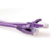 ACT IB2310 U/UTP CAT6A Patchkabel Snagless Paars - 10 meter - thumbnail