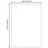 Hoogpolig vloerkleed NAVARRA 120x170 cm polyester zwart - thumbnail