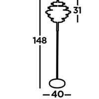 Searchlight Design vloerlampHive - EU6359BG - thumbnail