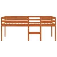 Hoogslaper massief grenenhout wasbruin 75x190 cm - thumbnail