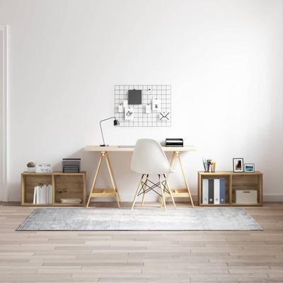 Tv-meubelset 2 pcs artisanaal eikenkleurig 72 x 35 x 36.5 cm