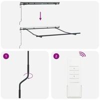 VidaXL Zijde frame antraciet 2,5 x 2 m metaal - thumbnail