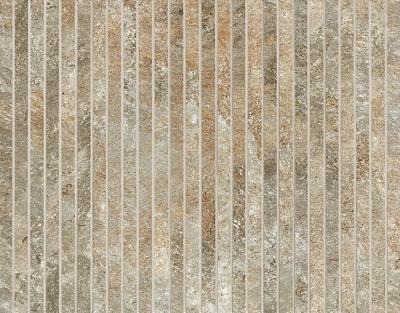 Nobu Slate tratti mosaico 1x24 rond op net van 24x30,5