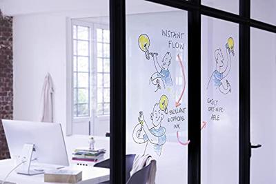 Viltstift edding 95 glasbord incl wit assorti