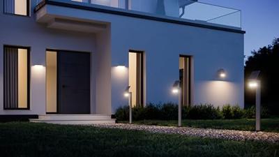 Steinel AUSSENLEUCHTE XSOLAR L-S ONE ANT 081973 Wandspot op zonne-energie LED Zonder 1.2 W Antraciet-grijs
