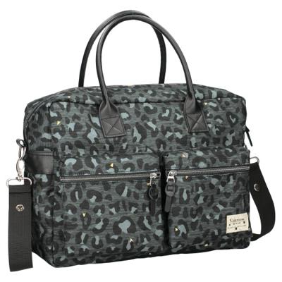 Luiertas verzorgingstas LEOPARD LOVE zwart