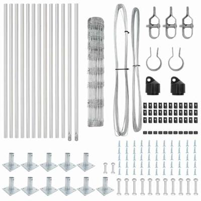 Weidehekwerk Zilver 25 x 1 m Gegalvaniseerd staal