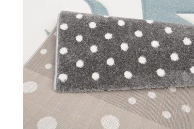 Kindervloerkleed - Sterren en Manen - Blauw - 160 x 230 cm