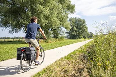 Newlooxs Vigo double - sportieve dubbele fietstas, grijs