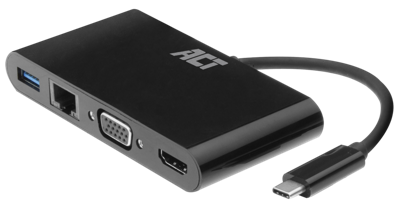 ACT AC7330 USB-C naar HDMI/VGA adapter