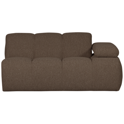 Woood Mojo 1,5-zits bank arm rechts bouclé Bruin