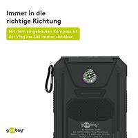 Goobay Goobay 49216 Solar Powerbank 8000 mAh, 2x USB-A Anschlüsse, LED-Anzeige, Schwarz 49216 Lader op zonne-energie Laadstroom zonnecel 200 mA 8000 mAh - thumbnail