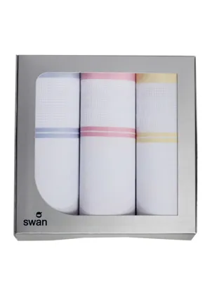 Dames zakdoeken Summer 3-pak - Cadeauverpakking katoenen zakdoeken