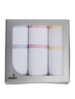 Dames zakdoeken Summer 3-pak - Cadeauverpakking katoenen zakdoeken - thumbnail