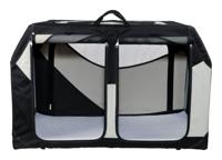 TRIXIE REISMAND VARIO DUBBEL ZWART / GRIJS 91X60X61/57 CM - thumbnail