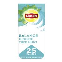 Lipton thee Feel Good Selection, Groene thee munt, pak van 25 zakjes - thumbnail