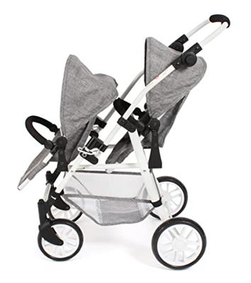 Tweeling Poppenwagen Twinny - Grey Jeans Tweeling Poppenwagen Twinny - Grey Jeans