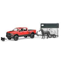 Bruder Dodge Ram 2500 Power Wagon met paardentrailer - thumbnail