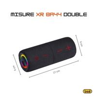 Draagbaar luidsprekersysteem Trevi XR 8A44 DOUBLE Zwart Bluetooth luidspreker - thumbnail