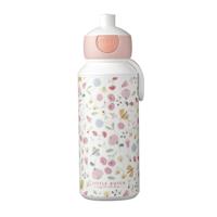 Mepal Campus Pop-Up Drinkfles Little Dutch Flowers and Butterflies 400 ml Roze/Wit - thumbnail