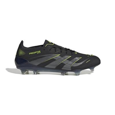 adidas Predator Elite Gras Voetbalschoenen (FG) Zwart Donkergrijs Neongeel