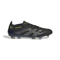 adidas Predator Elite Gras Voetbalschoenen (FG) Zwart Donkergrijs Neongeel - thumbnail
