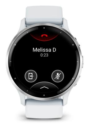 Connected GPS-horloge - GARMIN - Venu 3 - WiFi - 35,4 mm (1,4) - Zilverkleurig staal, witte kast en witte siliconen band