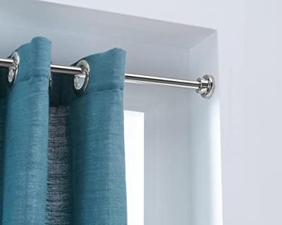 ACAZA Gordijnroede Zilvergrijs