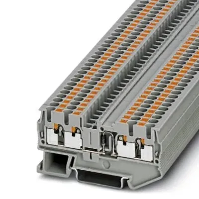 Phoenix Contact 3210279 Doorgangsserieklem 5.2 mm Snelaansluiting Grijs 50 stuk(s)