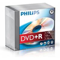 Philips DR4S6S10F/00 DVD+R Blanco 16x 4,7GB 10 stuks Slim Case - thumbnail