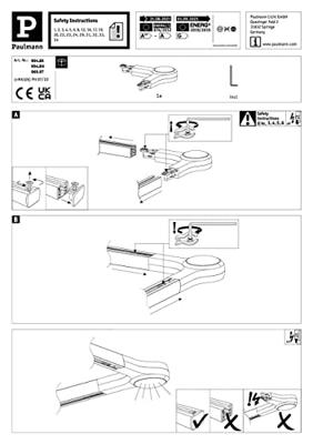 Paulmann 95486 95486 230V-railsysteemcomponenten L-verbinder Wit