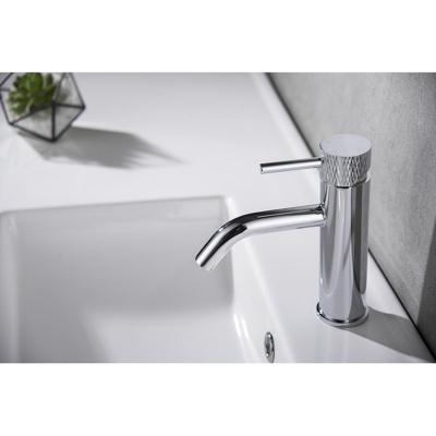 Wiesbaden Ribbd Wastafelkraan - Chroom