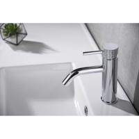 Wiesbaden Ribbd Wastafelkraan - Chroom - thumbnail