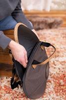 Meinl Sonic Energy Octave Steel Navy Blue Tongue Drum, 16 inch, D Amara, 9 tonen - thumbnail