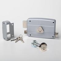 Cisa 50420.50.2 oplegslot met losse buitencilinder doornmaat 50 mm zilver - Din R - thumbnail