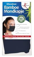 Lucovitaal Bamboe Mondkapje Blauw - thumbnail