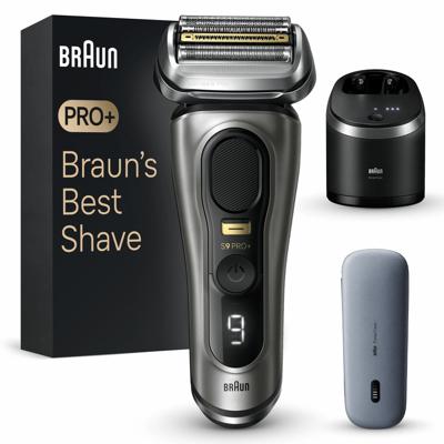 Braun Series 9 Pro+ 9575cc Wet & Dry Scheerapparaat met scheerblad Trimmer Metallic Braun Series 9 Pro+ 9575cc Wet & Dry Scheerapparaat met scheerblad Trimmer Metallic