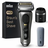 Braun Series 9 Pro+ 9575cc Wet & Dry Scheerapparaat met scheerblad Trimmer Metallic - thumbnail