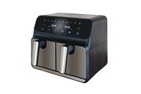 Unold TWIN ZONE Airfryer 8 l 1700 W 2 gescheiden temperatuurregelaars Zwart, RVS - thumbnail