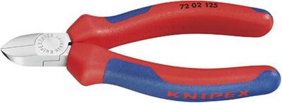 Knipex zijsnijtang voor kunststof met meer-componentengrepen 125 mm - 7202125 Knipex zijsnijtang voor kunststof met meer-componentengrepen 125 mm - 7202125