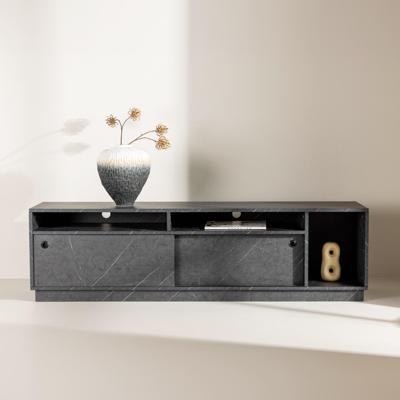 Nohr TV-meubel 'Charla' 180cm, Betonlook, kleur Zwart